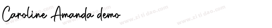 Caroline Amanda demo字体转换